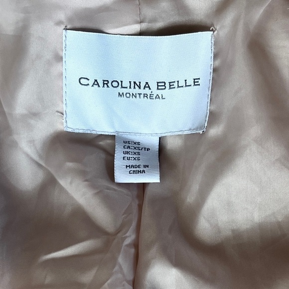 Carolina Belle Montreal Pink Boho Faux Fur Short Teddy Coat Sz XS - Picture 3 of 9